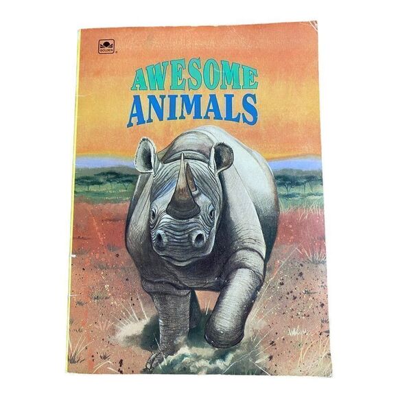 No Brand Other - A Golden Star Reader: Awesome Animals Rare Vintage Book